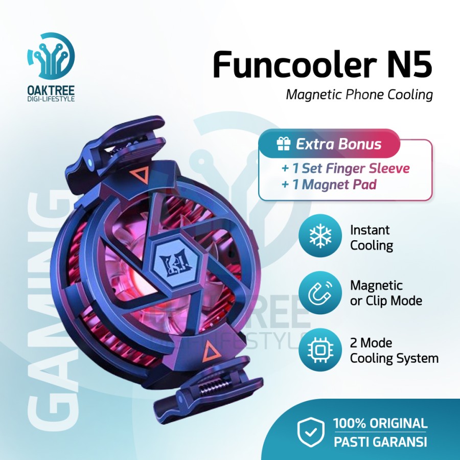 Funcooler N5 – Dinginkan Smartphone, Bikin Gaming Makin Asik!
